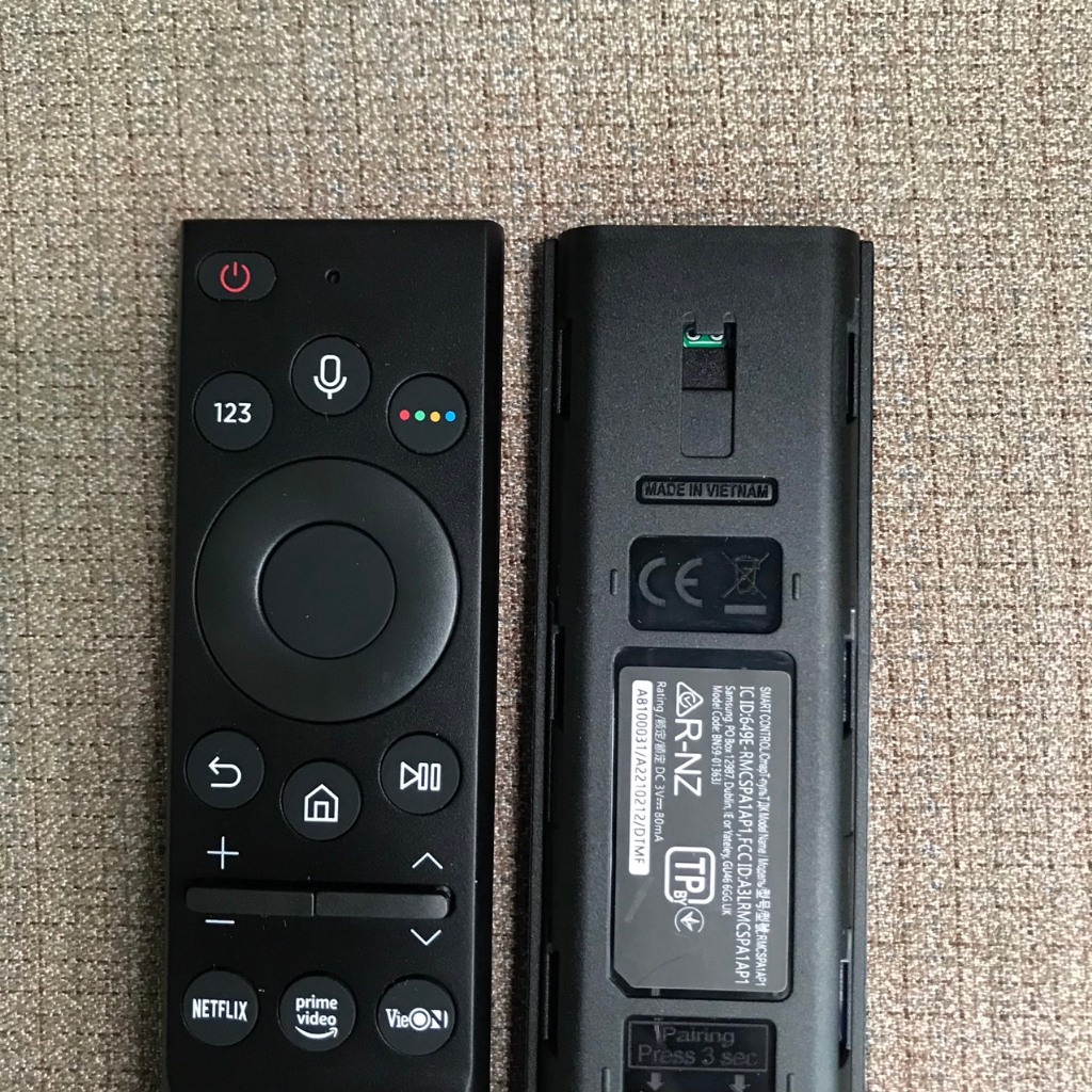 Điều khiển tivi samsung giọng nói BN59-01363J made in vietnam VieON mẫu thẳng dùng cho tất cả TV có giọng nói của samsun