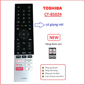 Điều khiển tivi toshiba CT-95024, Remote TV toshiba có giọng nói hàng mới lỗi 1 đổi 1