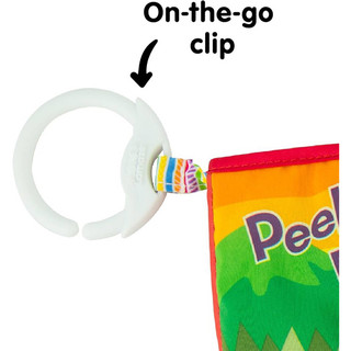 Đồ chơi treo cũi, xe đẩy sách vải cho bé khám phá - Lamaze Peek A Boo Forest Soft Book