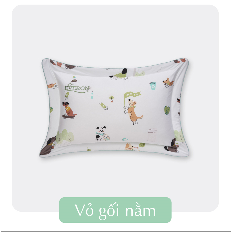 Ảnh Vỏ gối nằm BST2025 Everon (Kích thước 45x65, Họa tiết in/thêu, Chất liệu Tencel/Modal/Cotton) 1