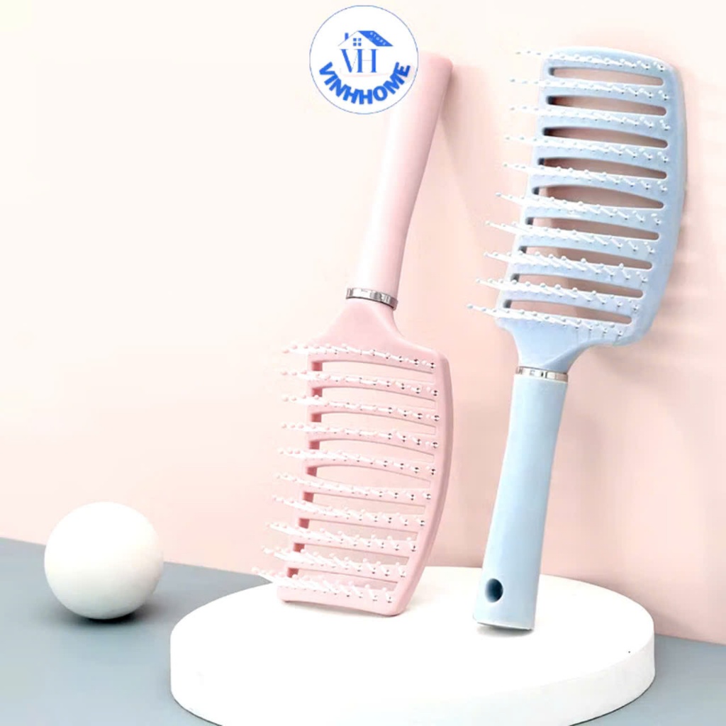 LƯỢC CHẢI TÓC MASSAGE,  Lược Chải Tóc Thoáng Khí Massage Da Đầu Êm Ái Không Rối Tóc , MÀU NGẪU NHIÊN - MA: LUOCMASSACE78