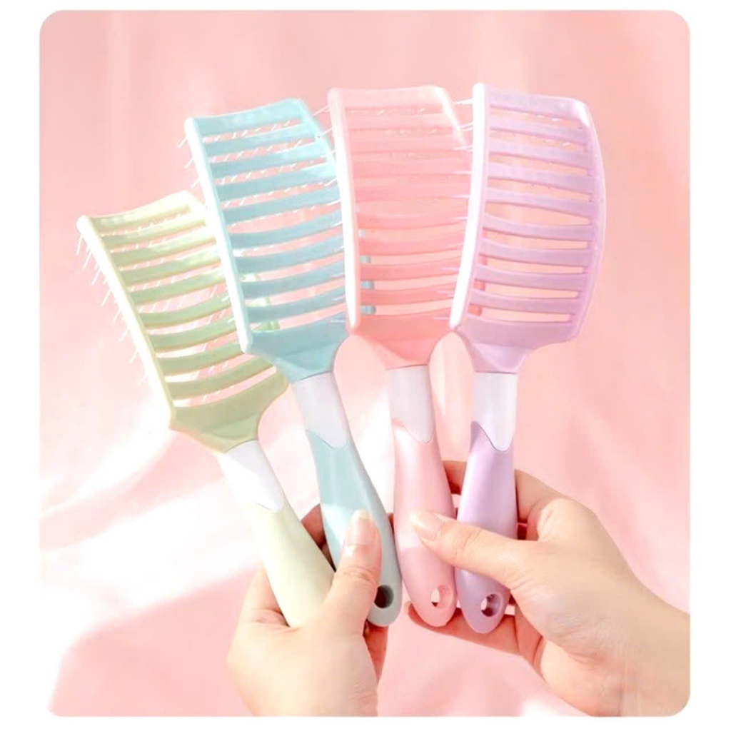 LƯỢC CHẢI TÓC MASSAGE,  Lược Chải Tóc Thoáng Khí Massage Da Đầu Êm Ái Không Rối Tóc , MÀU NGẪU NHIÊN - MA: LUOCMASSACE78