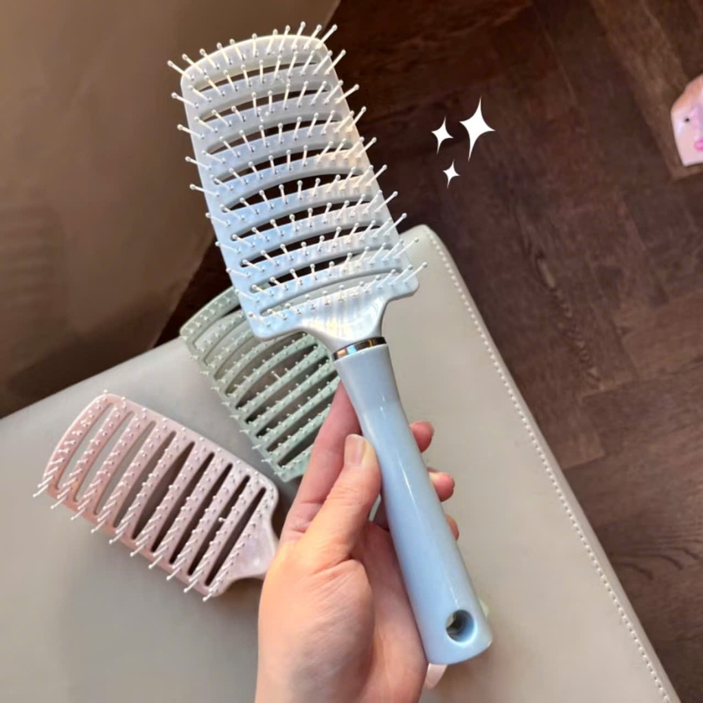 LƯỢC CHẢI TÓC MASSAGE,  Lược Chải Tóc Thoáng Khí Massage Da Đầu Êm Ái Không Rối Tóc , MÀU NGẪU NHIÊN - MA: LUOCMASSACE78