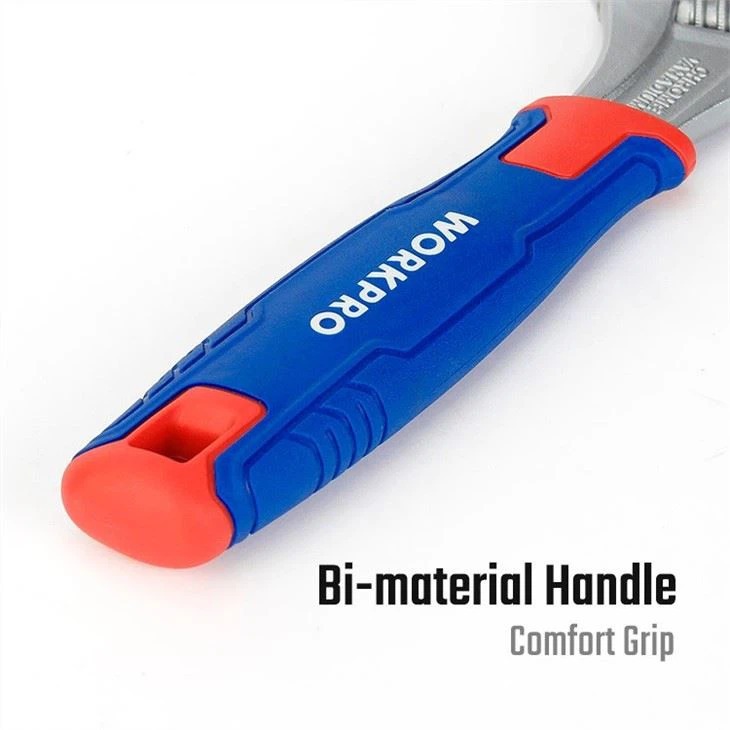 Mỏ lết đa năng 2 trong 1 (cờ lê + kìm nước) WP272014 WORKPRO 8 inch 200mm điều chỉnh được, ngàm mở rộng tối đa 42mm