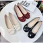 Giày búp bê nơ đế dẻo mũi tròn đế 3CM thời trang cho nữ đi học đi chơi mẫu mới L510
