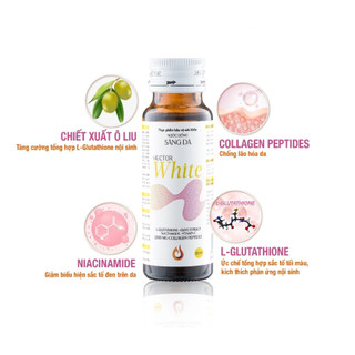 Nước uống sáng da Hector White hộp 10 chai (10 x 50ml)