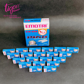 Hộp kim bấm số 10 (hộp gồm 20 gói nhỏ) - dùng để bấm phụ kiện như giấy gói hoa, vải bọc hoa, ruy băng và văn phòng phẩm