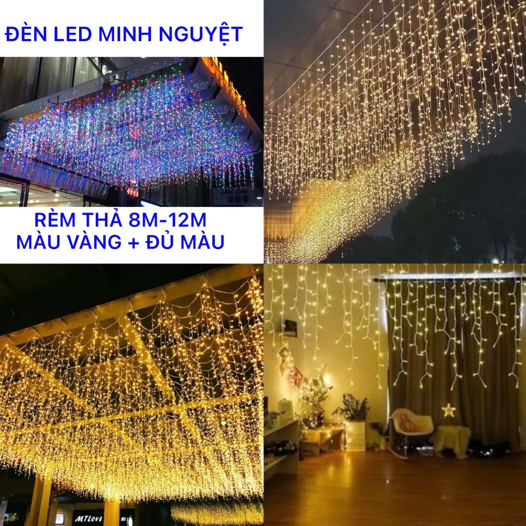 Đèn Led Màn Thả Rủ Trang Trí Sảnh, Ban Công, Decor Chống Nước Có Đầu ...