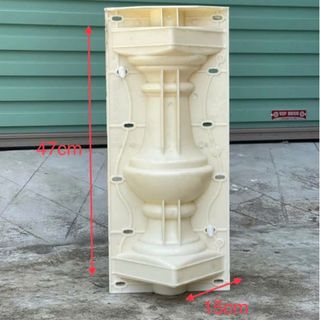 Khuôn đúc con tiện, lộc bình, lan can bê tông mẫu bát  cao 47 rộng 15cm chất liệu nhựa abs, 0,5 kg đai nhựa cố định sắt