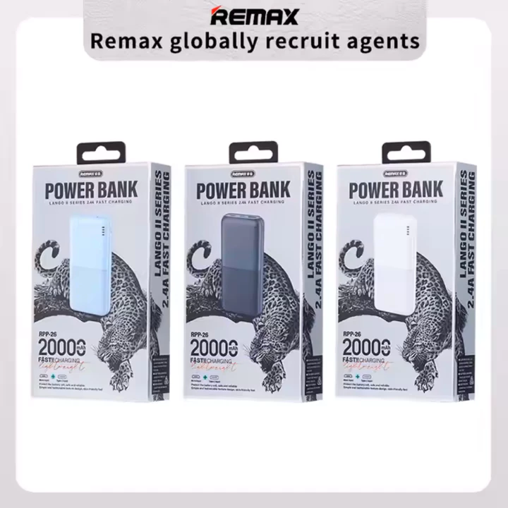 Sạc dự phòng 20.000mAh - Sạc dự phòng nhanh 2.4A - Chính hãng giá tốt Remax RPP-26 – 5