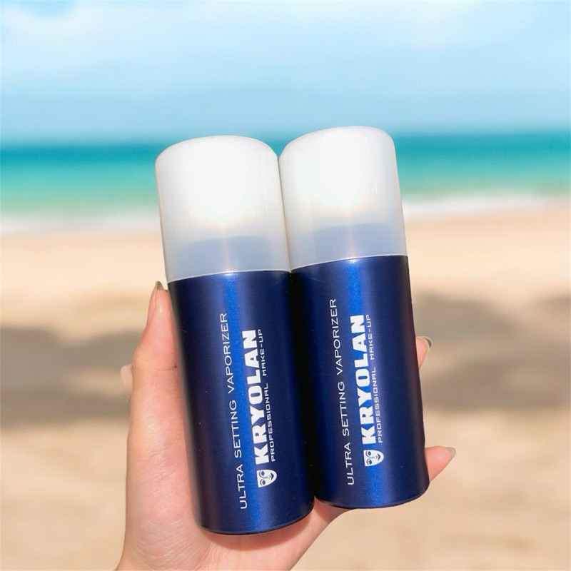 Xịt khóa nền Kryolan Ultra Setting 100ml – Giữ makeup 12h, chống nước & mồ hôi