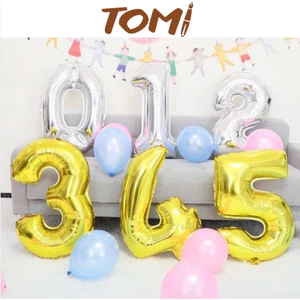 Bóng Số Tuổi, Chữ Số Trang Trí Tiệc Sinh Nhật, Sự Kiện, Party Kích Thước 40 Inch TOMI 297