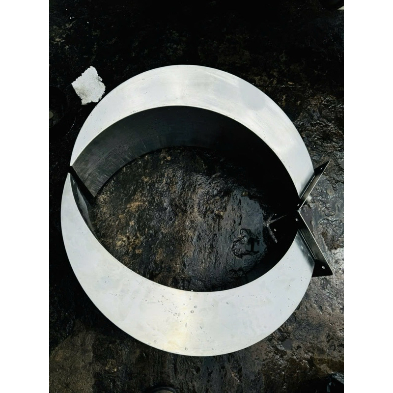 thác nước cong inox, máng tạo thác nước hồ bơi, hồ cá, tiểu cảnh