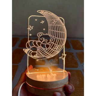 [3D] Đèn Trang Trí - Đèn Ngủ - Decor - Khắc laser Led-Khắc tên [inbox]