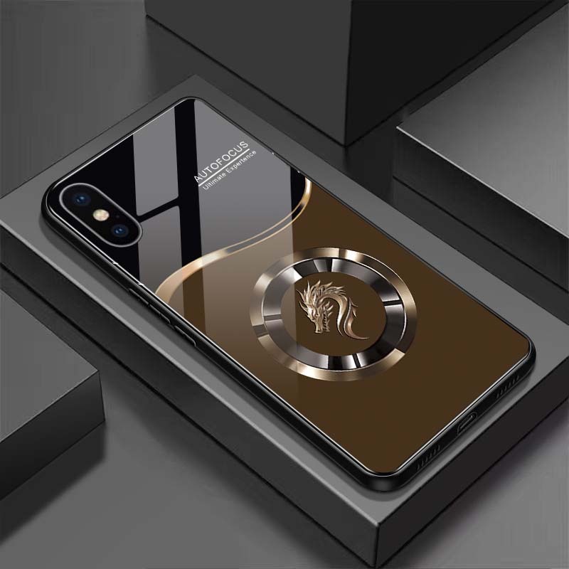 Ốp Lưng cho IPHONE X, XS, XR, XSMAX Mặt lưng kính cường lực, cao cấp Họa tiết