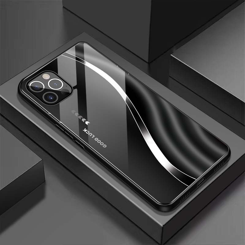 Ốp Lưng cho IPHONE 11, 11 PRO, 11 PROMAX Mặt lưng kính cường lực, cao cấp Họa tiết