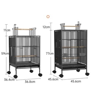 Lồng Chim AVI Nhập Khẩu Cao Cấp - Có Cầu Đứng Trên Nóc, Sơn Tĩnh Điện, Để Trong Nhà, Bền Đẹp