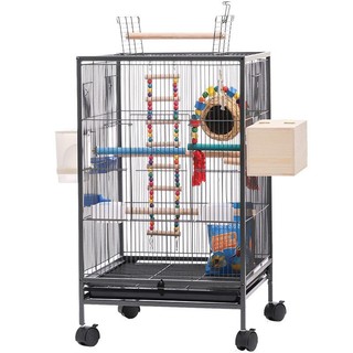 Lồng Chim AVI Nhập Khẩu Cao Cấp - Có Cầu Đứng Trên Nóc, Sơn Tĩnh Điện, Để Trong Nhà, Bền Đẹp