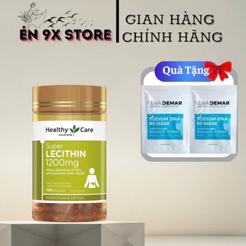 ( tem chemist ) Mầm đậu nành Super Lecithin 1200mg Healthy Care, 100 viên, Úc