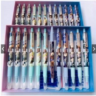 Hộp 10c bút máy bấm tẩy được Siêu Nhân 5006 ,tặng kèm mực xanh/đen/tím