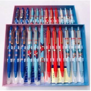 Hộp 10c bút máy bấm tẩy được Siêu Nhân 5006 ,tặng kèm mực xanh/đen/tím