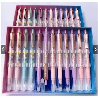 Hộp 10c bút máy bấm tẩy được Siêu Nhân 5006 ,tặng kèm mực xanh/đen/tím