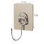 Combo 30 cái Móc bạc INOX bản to dán tường chịu lực siêu dính 7cm