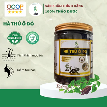 Viên hà thủ ô, hà thủ ô đỏ Litic Cao Cấp 500 gram hỗ trợ mọc tóc, ngăn rụng tóc, đẹp da và cải thiện sinh lý