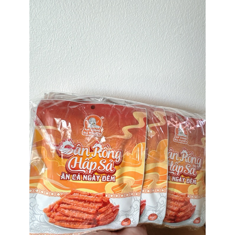 Snack Gân Rồng Hấp Sả Ăn Cả Ngày Đêm - Ăn Cùng Bà Tuyết ( 1 gói lẻ )