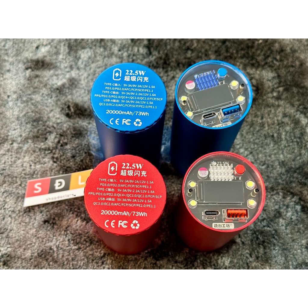 Box sạc dự phòng (size nhỏ) pin Tesla 4680 EnerPulse Pillar sạc nhanh ...