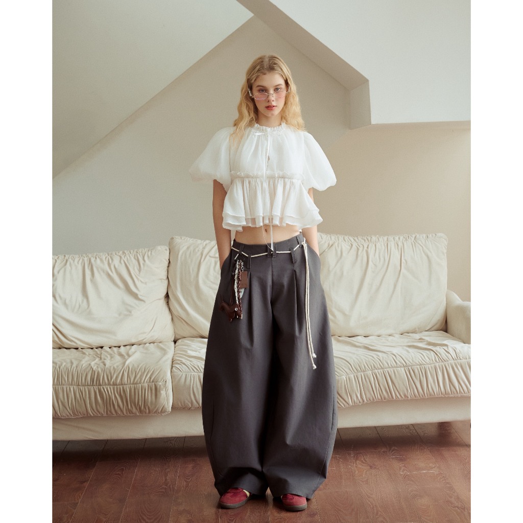 Made You Look Trousers - Remmus | Quần ống rộng cách điệu hack dáng cho nữ