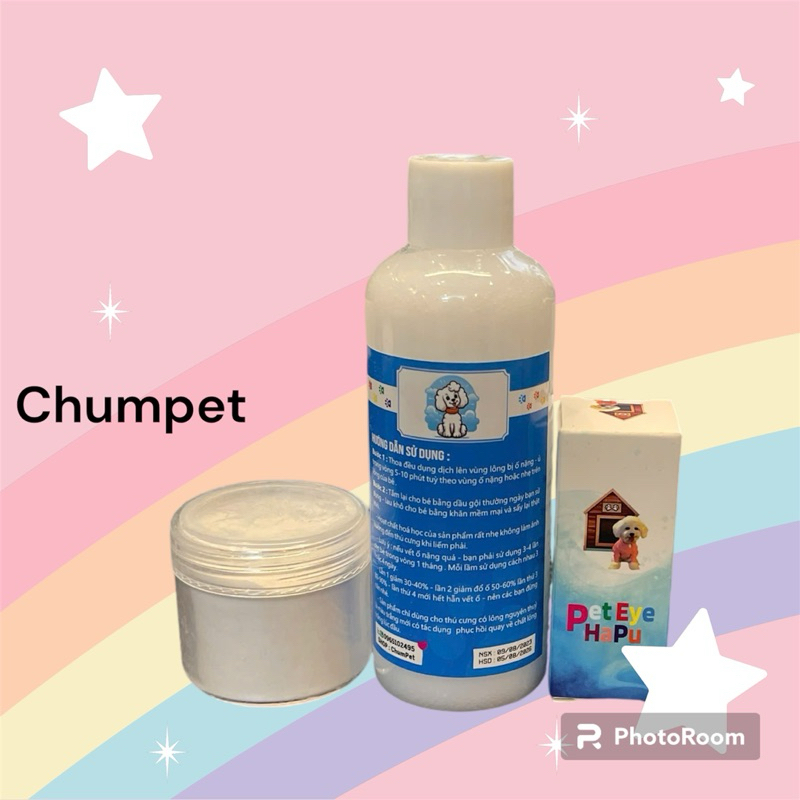 Dung dịch gel tẩy vết ố lông Thú Cưng, Tẩy vết ố về màu ban đầu chuyên dụng thú cưng, tẩy là trắng