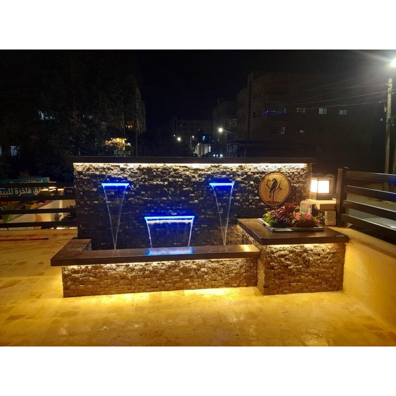 Thác nước, phụ kiện tường thác nước, máng tạo thác nước inox gần đây, vòi phun thác nước, đài phun nước bể bơi, hồ cá