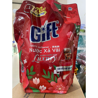 Nước Xả Vải Gift Giặt Máy Giặt Tay Túi 1.2/3.2kg Siêu Thơm – Lưu Hương 30 Ngày Khử Mùi