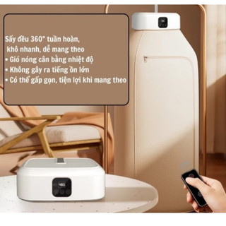 Máy Sấy Quần Áo Gấp Gọn YANGZI GX-G1 Công Suất 430w, Dung Tích 100L, Sấy Khô Nhanh, Có Hẹn Giờ