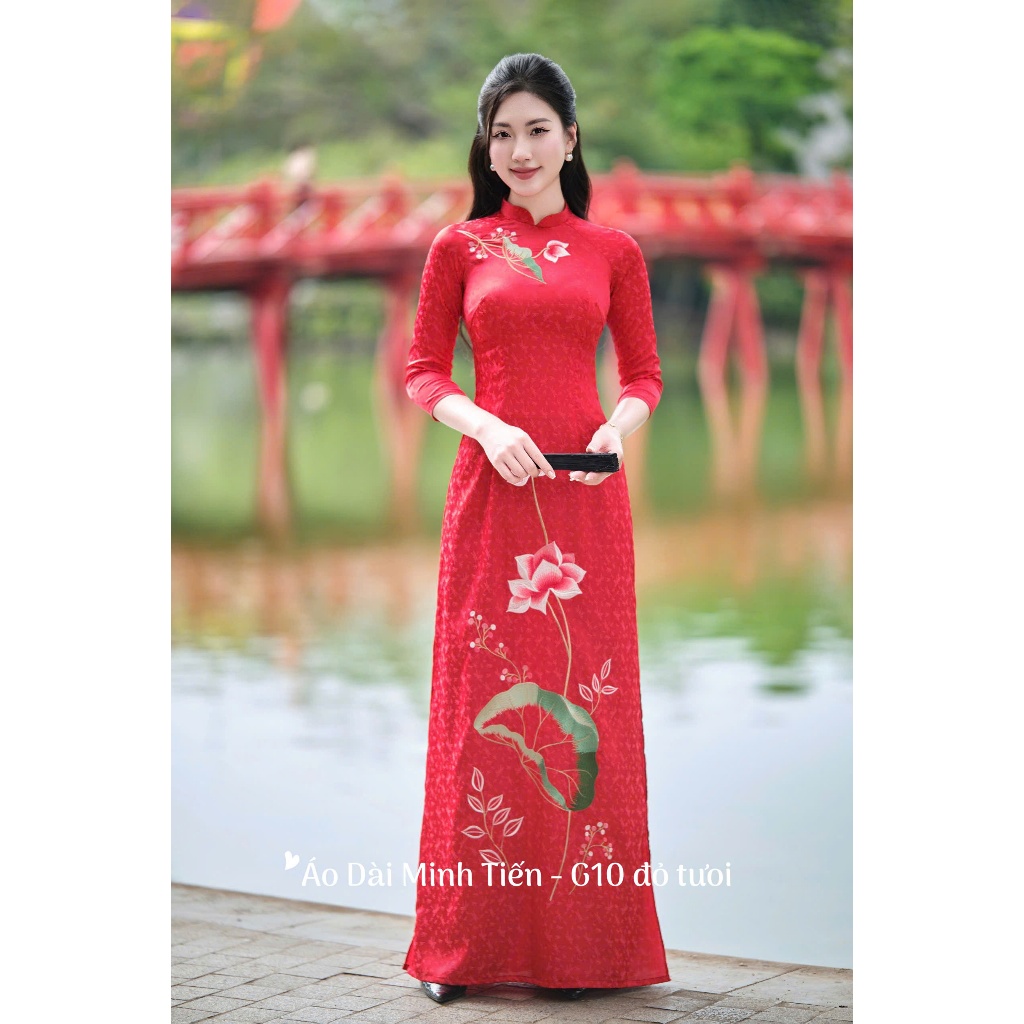 Áo Dài Chất Liệu Gấm Hoa Cao Cấp Hàng Thêu và May Thủ Công Tỉ Mỉ - Mã ...