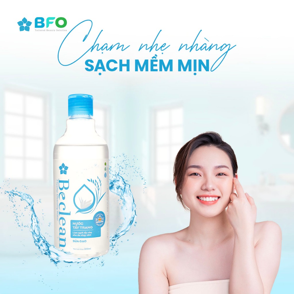 Ảnh Nước Tẩy Trang Làm Sạch Sâu Không Cồn Không Paraben Dịu Nhẹ Cho Da BFO Beclean 100ml/300ml 3
