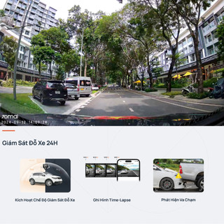 Camera Hành Trình 70mai Dash Cam M310, Bản Quốc Tế, Phát Hiện Va Chạm, Giám Sát Đỗ Xe 24h, Kết Nối Wifi Tiện Lợi, BH 24T