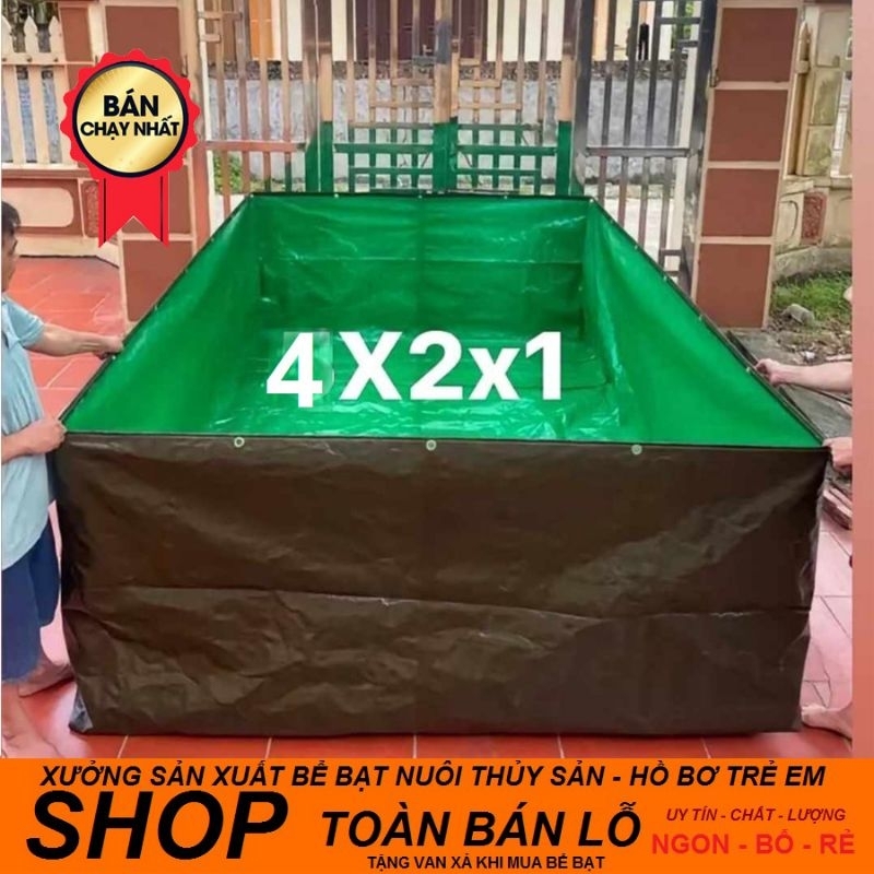 Bể bạt nuôi cá, ốc ếch, hồ bơi cho trẻ em - loại xanh bộ đội và hdpe mầu đen