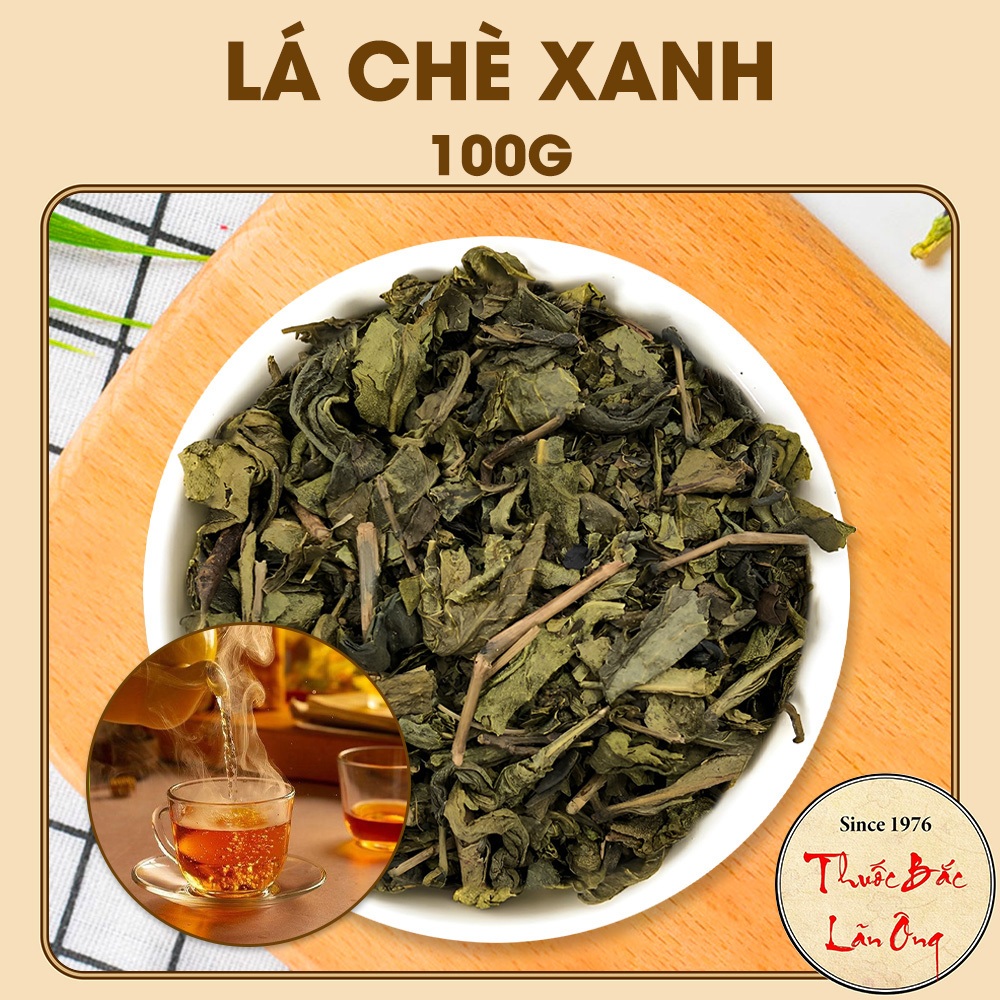 Lá trà xanh khô 100g, lá chè xanh Thái Nguyên thơm, sạch, đậm vị truyền ...