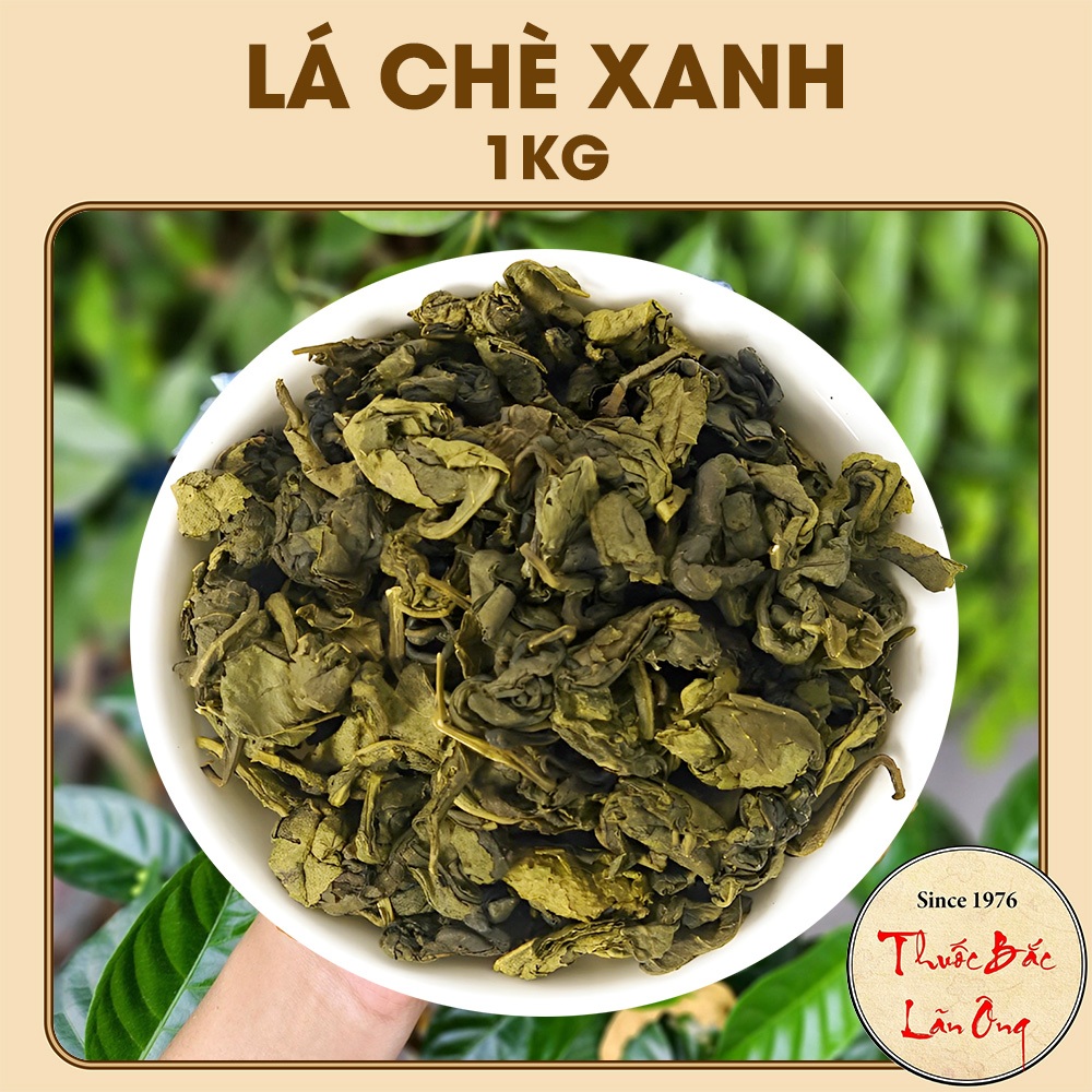 Lá trà xanh khô 1kg, lá chè xanh Thái Nguyên thơm, sạch, đậm vị truyền ...