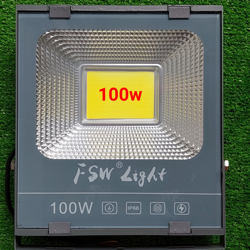 Bộ Đèn Pha LED Cao Cấp FSW 30W 50W 100W Trắng, Vàng