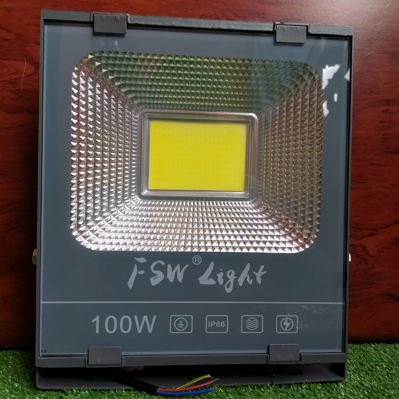Bộ Đèn Pha LED Cao Cấp FSW 30W 50W 100W Trắng, Vàng