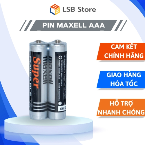 [Hỏa Tốc - HCM] 1 Vỉ 2 Viên Pin Tiểu Super Power ACE Maxell AAA R03(AB ...