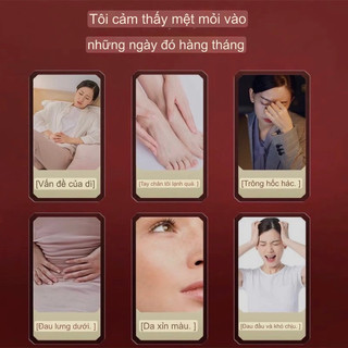 Trà Gừng Đường Nâu Táo Đỏ Jiang, Đồng Nhân Đường Giảm Đau Bụng Kinh, Bồi Bổ Sức Khoẻ, An Thần, Vân Thỏ Beauty