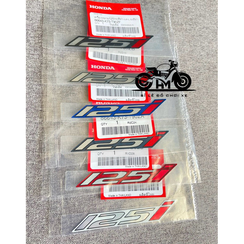 Tem chữ 125i ( 1 chữ) | Shopee Việt Nam