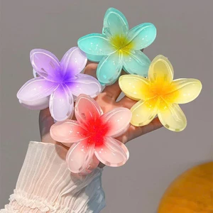 Kẹp Tóc Hoa Sứ Hottrend Nhiều Màu Xinh Xắn 8cm Phong Cách Hàn Quốc