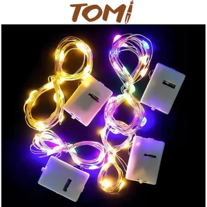 Đèn Led Trang Trí, Đèn Nháy Đom Đóm Pin Cúc Áo Dài 1m, 2m TOMI 301