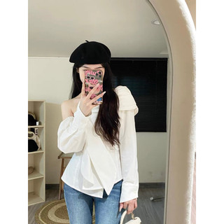 Le rouge | Áo sơ mi Airi lệch vai buộc nơ 🎀