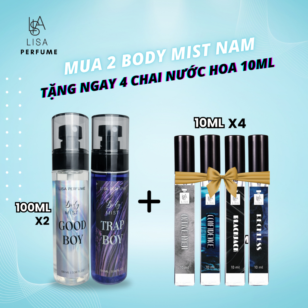 Body mist nam/nữ 100ml [mua 2 tặng 4] mua 2 Body mist 100ml + tặng ngay ...